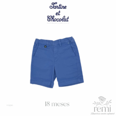 Conjunto polo gris con short azul 18 meses Tartine et Chocolat - comprar en línea