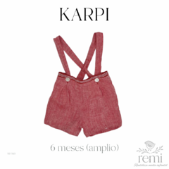 Peto rojo 6 meses (viene amplio) Karpi