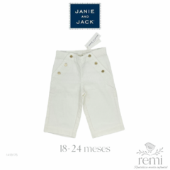 Pantalón blanco de pana 18-24 meses Janie and Jack