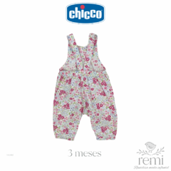 Overall estampado flores rosas con azul y verde 3 meses Chicco - comprar en línea