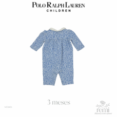 Mameluco azul con flores blancas 3 meses Polo Ralph Lauren - comprar en línea