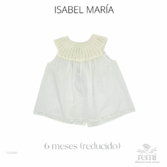 Vestido plumeti blanco 6 meses (poco reducido) Isabel María