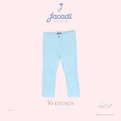 Pantalón tipo jeans blanco 36 meses Jacadi
