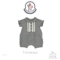 Mono gris con detalles blancos 3-6 meses Moncler