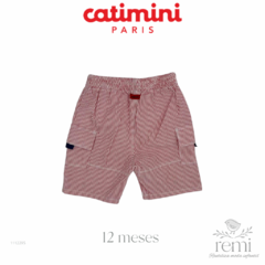 Shorts rayas rojas y blancas 12 meses Catimini - comprar en línea