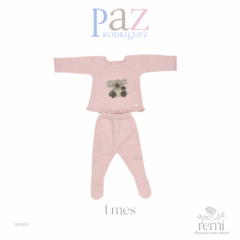 Conjunto jubón koala y polaina 1 mes Paz Rodríguez