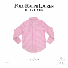 Camisa líneas blancas y rosas 5 años Polo Ralph Lauren - comprar en línea