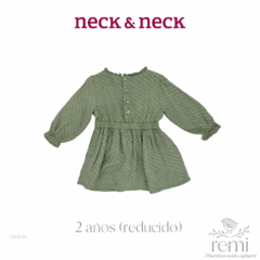 Vestido verde con flores amarillas 2 años (reducido) Neck & Neck - comprar en línea