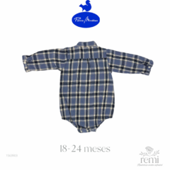 Camisa body azul cuadros 18-24 meses Patricia Mendiluce - comprar en línea