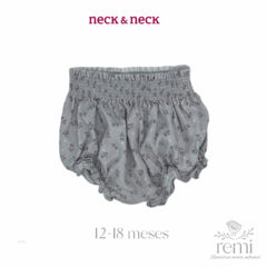 Conjunto 2 piezas blusa y pololo gris con flores 12 meses Yoedu y Neck & Neck - comprar en línea