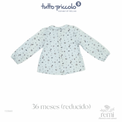Camisa azul pingüinos 36 meses (reducida) Tutto Piccolo - comprar en línea