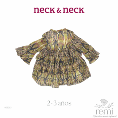 Vestido estampado manga larga 2-3 años Neck & Neck - comprar en línea