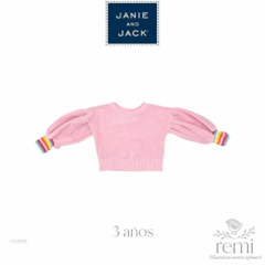 Conjunto 2 piezas pants y sudadera corta rosa 3 años Janie and Jack - comprar en línea