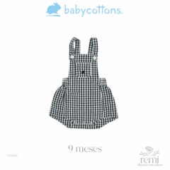 Ranita cuadros azul marino con blanco 9 meses Baby Cottons