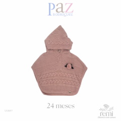 Poncho rosa 24 meses Paz Rodríguez