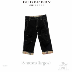 Cargo jeans negros 18 meses (largo) Burberry
