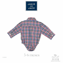 Camisa body cuadros rosa y azul 3-6 meses Janie and Jack - comprar en línea