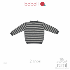 Suéter gris con blanco 2 años Boboli - comprar en línea