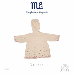 Abrigo rosa claro con florecitas rosas 3 meses Magdalena Esposito - comprar en línea