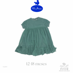 Vestido tul verde 12-18 meses Patricia Mendiluce