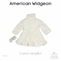 Abrigo blanco "faux fur" 2 años (amplio) American Widgeon - comprar en línea