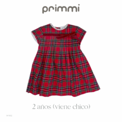 Vestido tartán navideño 2 años Primmi (viene chico)