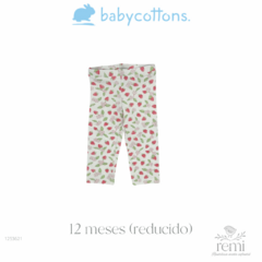 Set de 3 leggings rosa, azul y fresas 12 meses (reducidos) Baby Cottons en internet