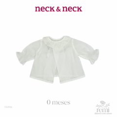Blusa blanca cuello bordado 0 meses Neck & Neck - comprar en línea