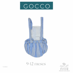 Ranita lino azul con líneas blancas 9-12 meses Gocco - comprar en línea