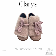 Botín charol con peluche rosa palo 26 Europeo (17 mex) Clarys en internet