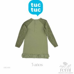 Vestido sudadera verde con león 5 años Tuc Tuc - comprar en línea