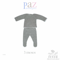 Conjunto de punto beige 3 meses Paz Rodríguez