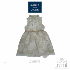 Vestido encaje blanco con dorado y tul 2 años (amplio) Janie and Jack - comprar en línea