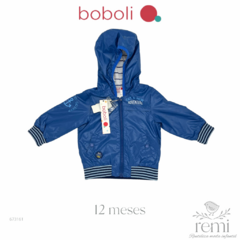 Chamarra azul 12 meses Boboli