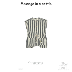 Mono líneas grises y blancas 9 meses Message in a bottle