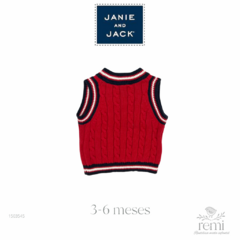 Chaleco rojo con azul marino y blanco 3-6 meses Janie and Jack - comprar en línea