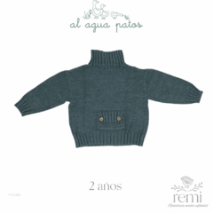 Conjunto suéter verde con short gris 2 años Il gufo y Al agua Patos - comprar en línea