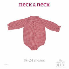 Camisa body cuadros rojos y blancos 18-24 meses Neck & Neck - comprar en línea