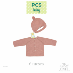 Jersey con capota rosa 6 meses Pecesa Baby