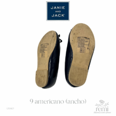 Zapato azul charol 9 americano (ancho) Janie and Jack en internet