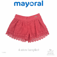 Short rosa calado 4 años (amplio) Mayoral