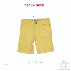 Conjunto short amarillo y camisa manga larga azul tipo mezclilla cuello mao 6-7 años Eve Children y Neck&Neck - comprar en línea
