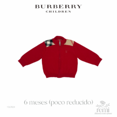 Suéter rojo de cierre 6 meses (poco reducido) Burberry