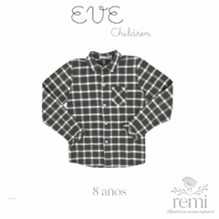 Camisa cuadros grises con blanco 8 años Eve Children