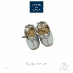 Zapato metálico plata 8 americano Janie and Jack - REMI