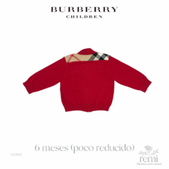 Suéter rojo de cierre 6 meses (poco reducido) Burberry - comprar en línea