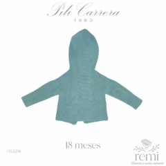 Suéter con gorro aqua 18 meses Pili Carrera - comprar en línea