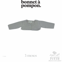 Ranita de punto rosa con beige incluye torera beige 3 meses Bonnet a Pompon - REMI