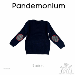 Suéter azul con rombos rojos 3 años Pandemonium - comprar en línea