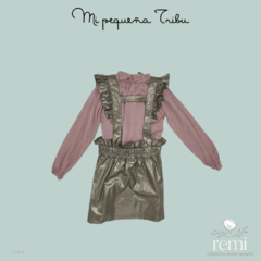 Conjunto dos piezas blusa lila con pichi metalizado 4 años Mi Pequeña Tribu - comprar en línea